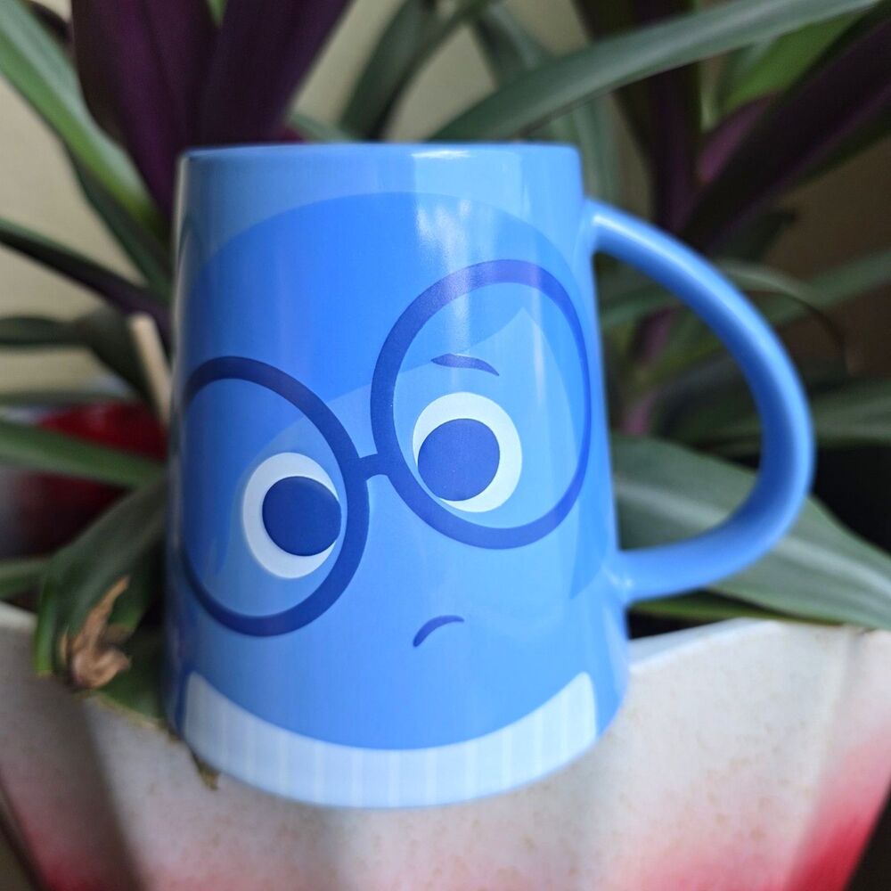 Disney Store EXCLUSIVE Tapered Inside Out SADNESS Mug PIXAR Ceramic Cup